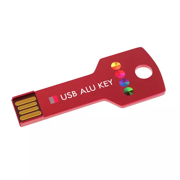 usb stick alu key bedrukken of graveren