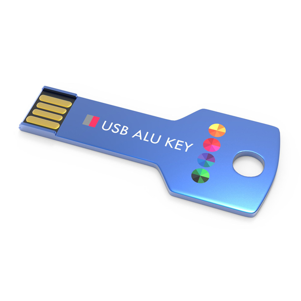 usb stick alu key bedrukken of graveren