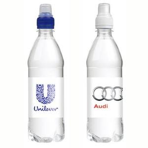 Waterflesjes gepersonaliseerd bedrukken 500ml sportdop